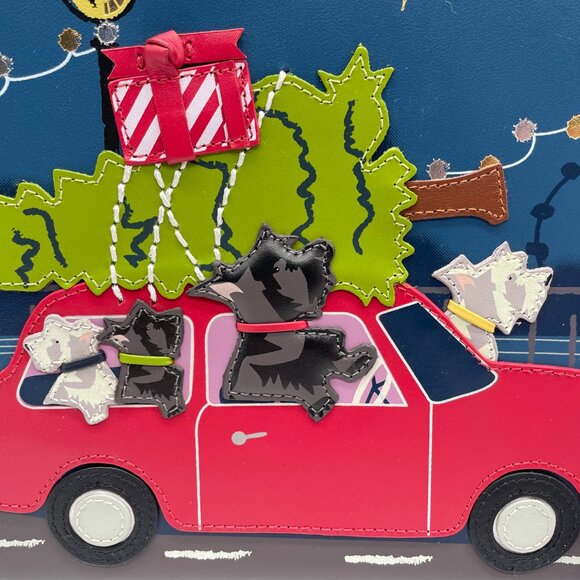 Radley London Driving Home For Christmas Medium Leather Satchel - Picture 2 of 16